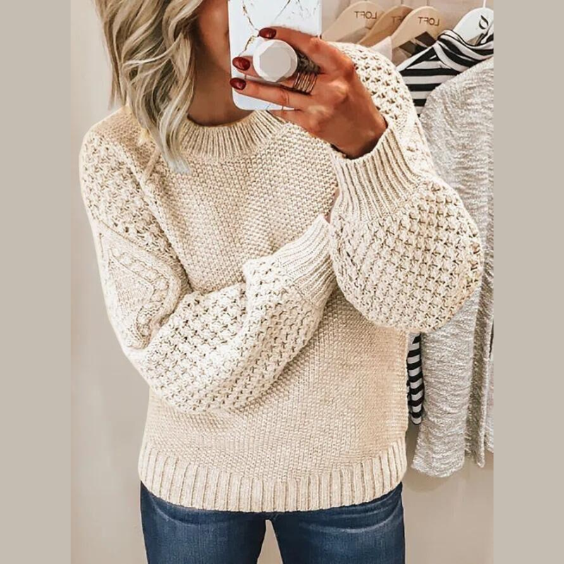 Warly | Damen Lässig Warme Pullover | Bequem