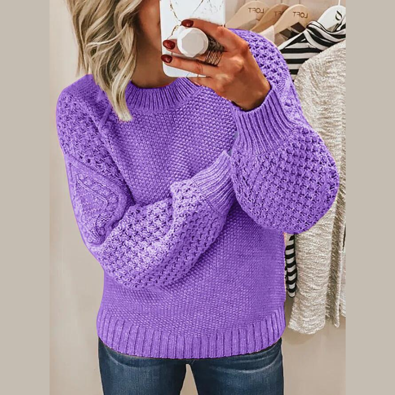 Warly | Damen Lässig Warme Pullover | Bequem