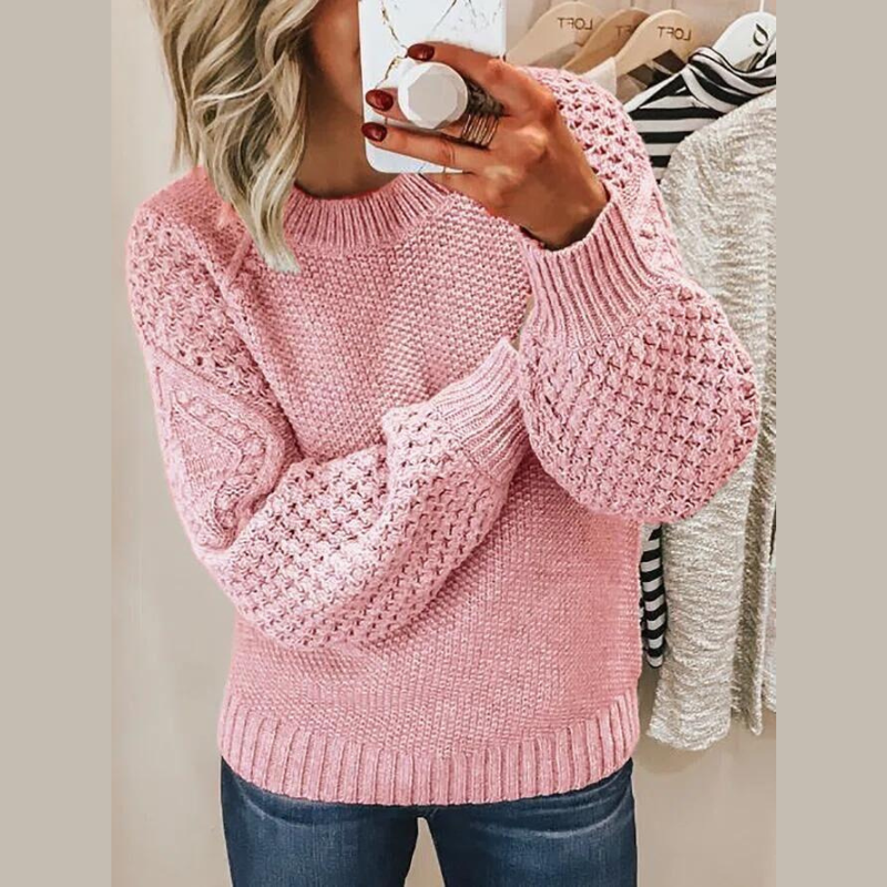 Warly | Damen Lässig Warme Pullover | Bequem