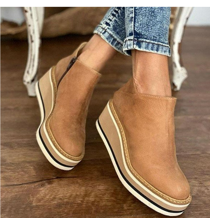 Amirah | Damen Lässige Knöchel Stiefel | Keil