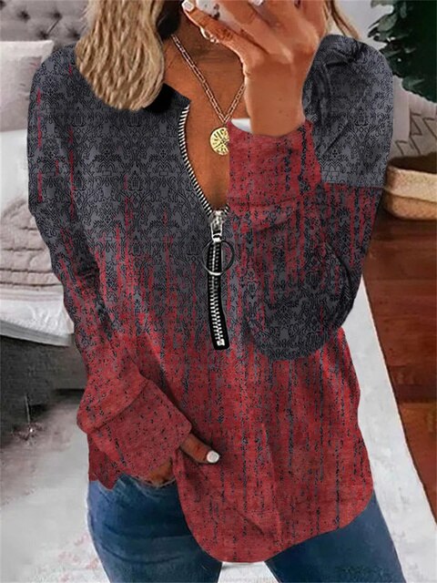BONNIE - Pullover mit Blumenmuster im Vintage-Look