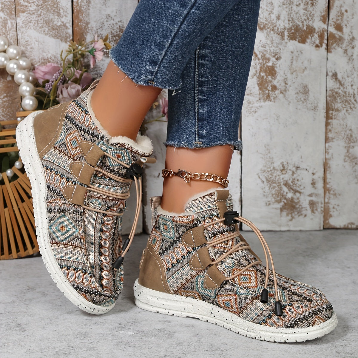 Geometrische Ankle Boots für Damen