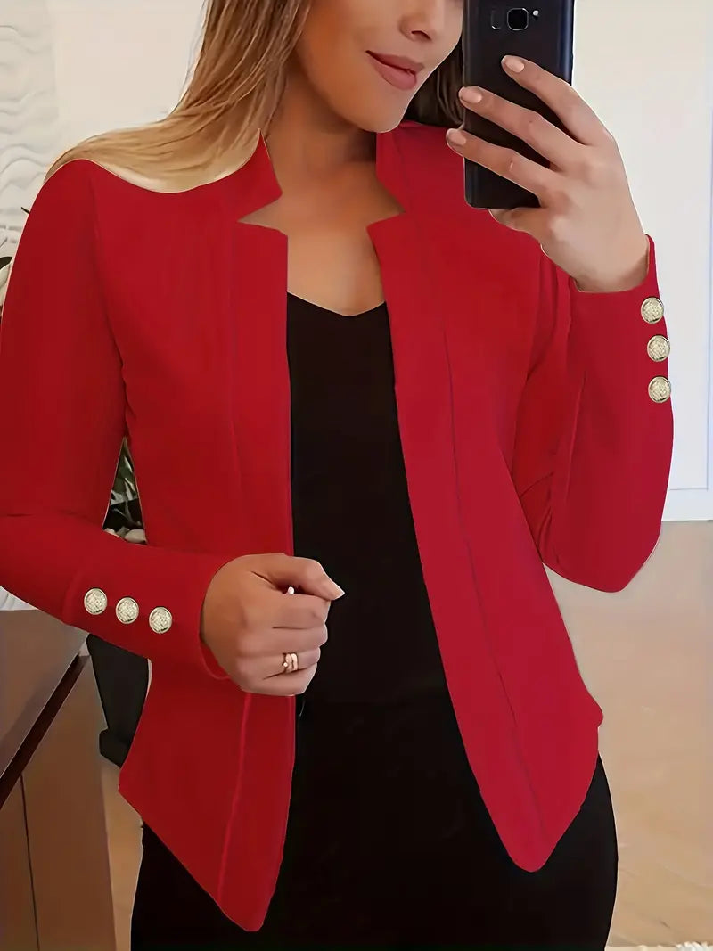 Emma – Langarmblazer mit offener vorderseite für den frühling
