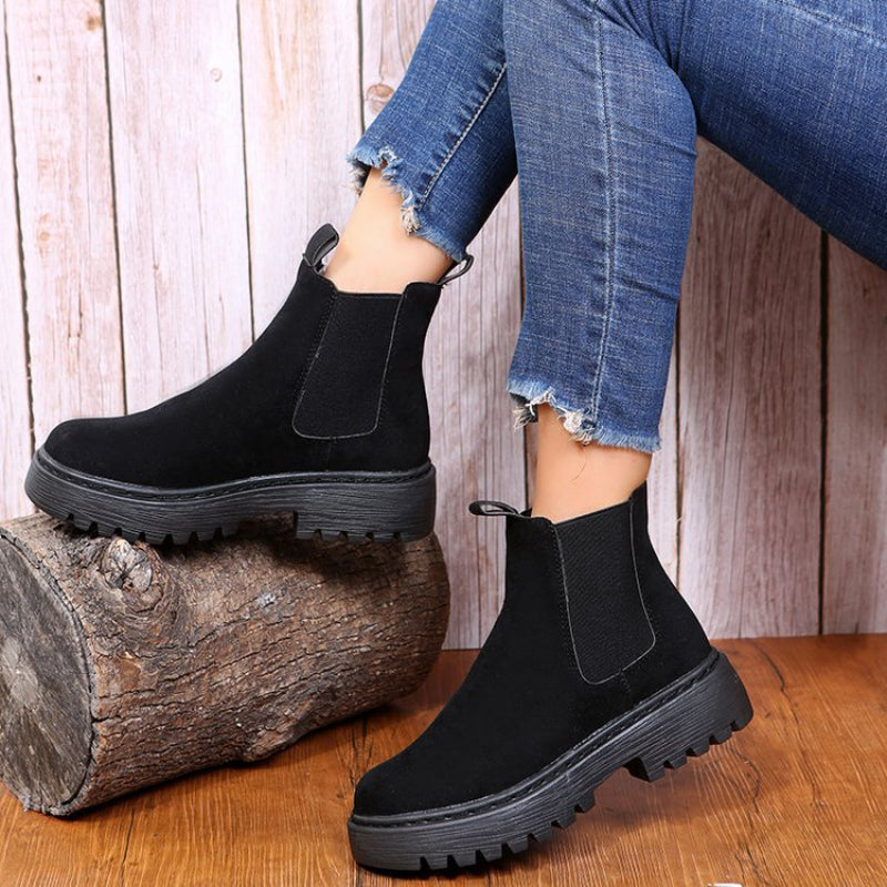 Solid Chunky Boots