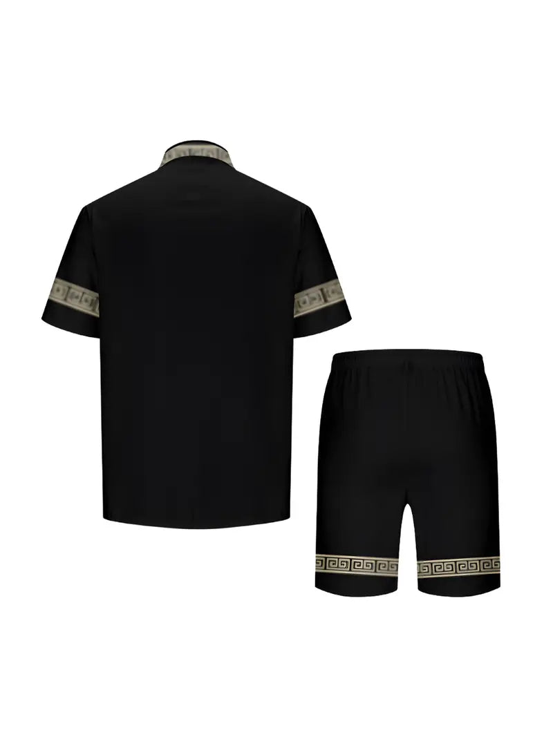 Mattero | Elegantes Set aus Kurzarmhemd und Shorts