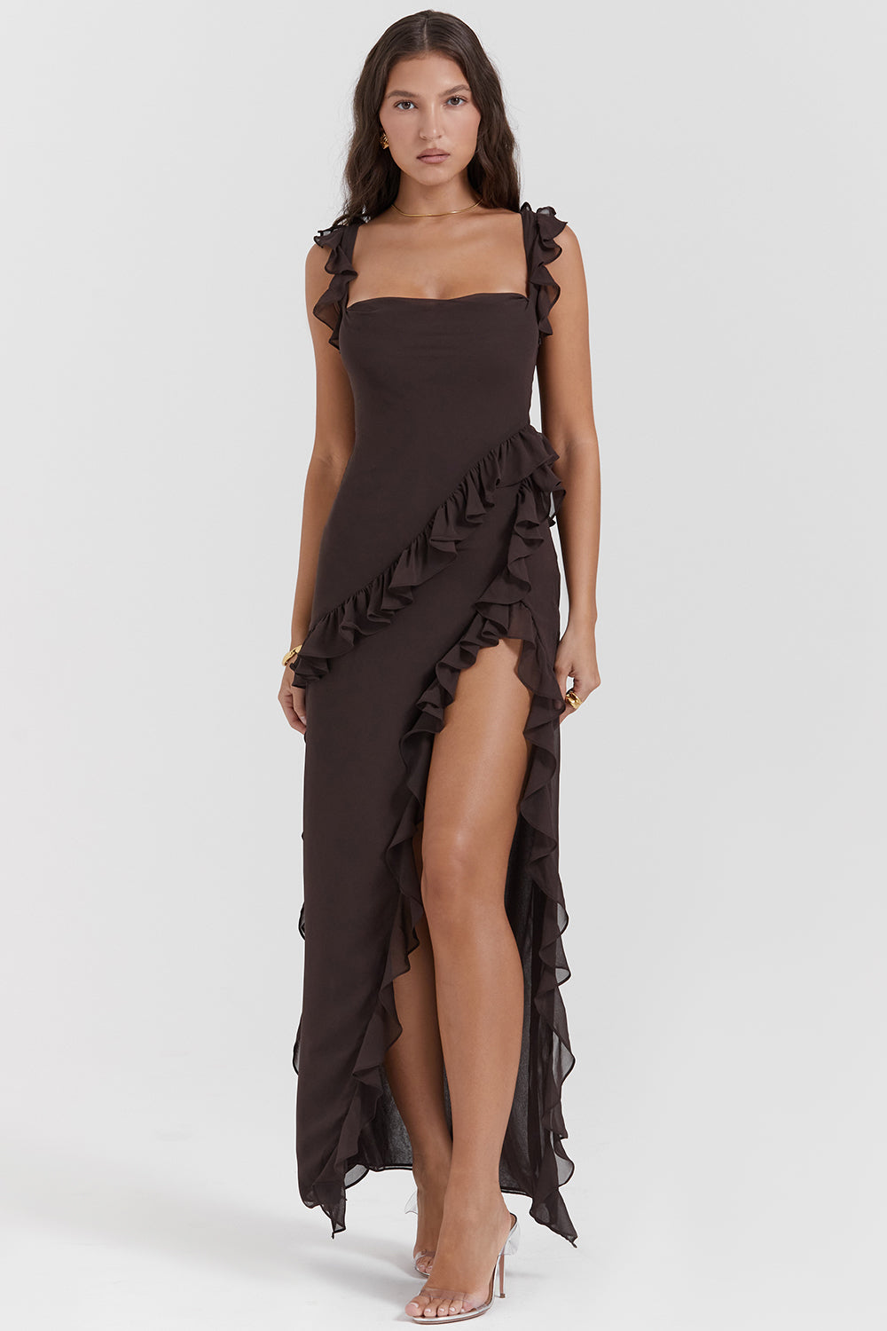 Fiorella | Maxikleid mit Rüschen