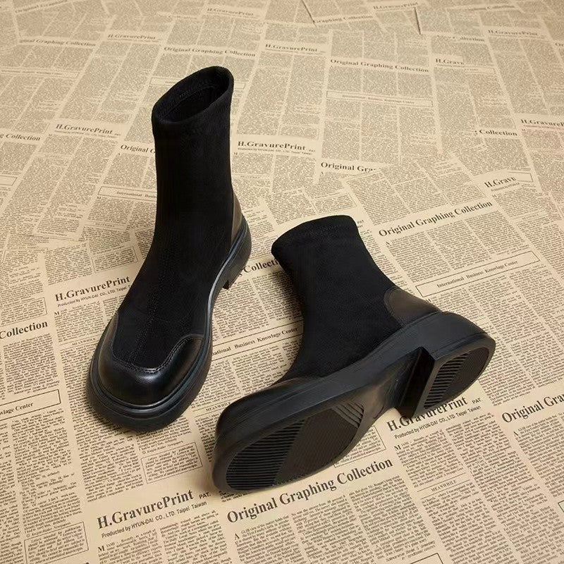 Diana | Damen Kurze Stiefel mit dicker Sohle