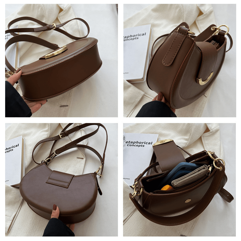 BIA - Halbmond-Schultertasche mit Kette