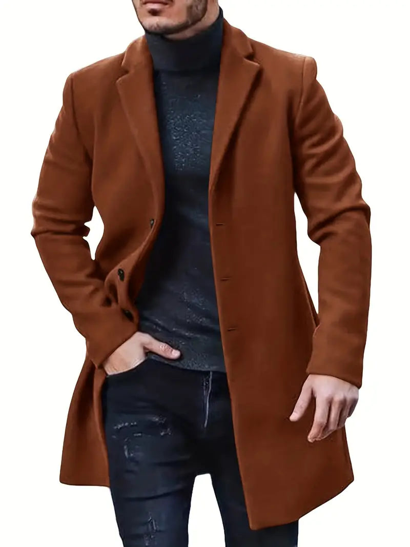 Marco | Herren Freizeitkragen Trenchcoat | Lang