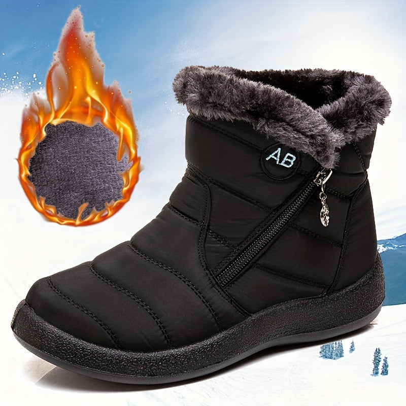 Thermofellgefütterte Schneestiefel für Damen