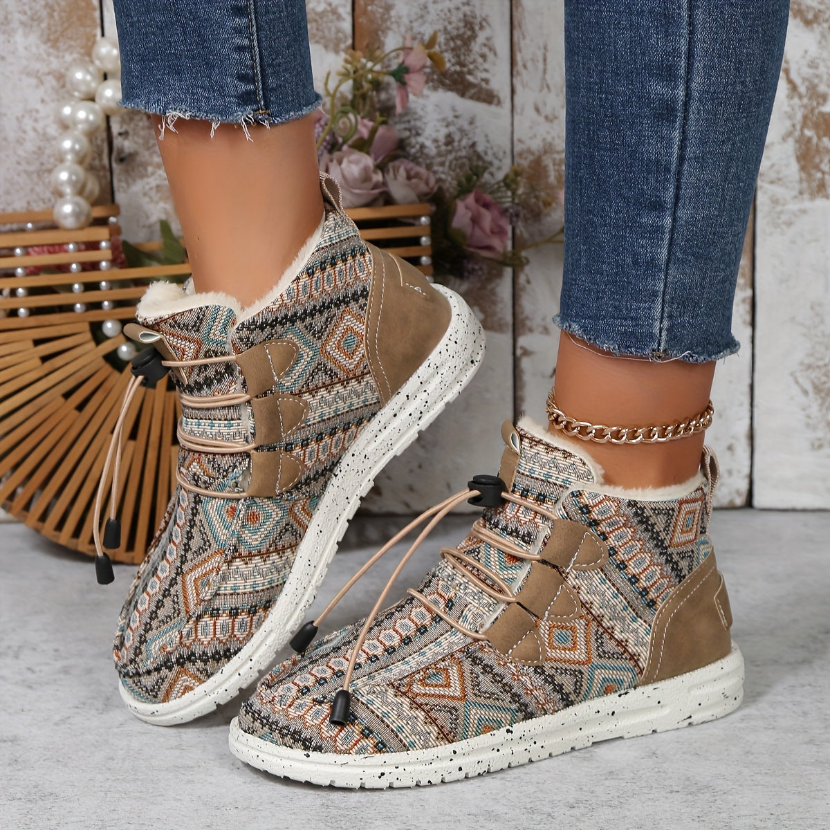 Geometrische Ankle Boots für Damen
