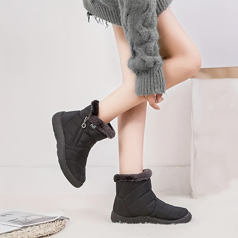 Thermofellgefütterte Schneestiefel für Damen