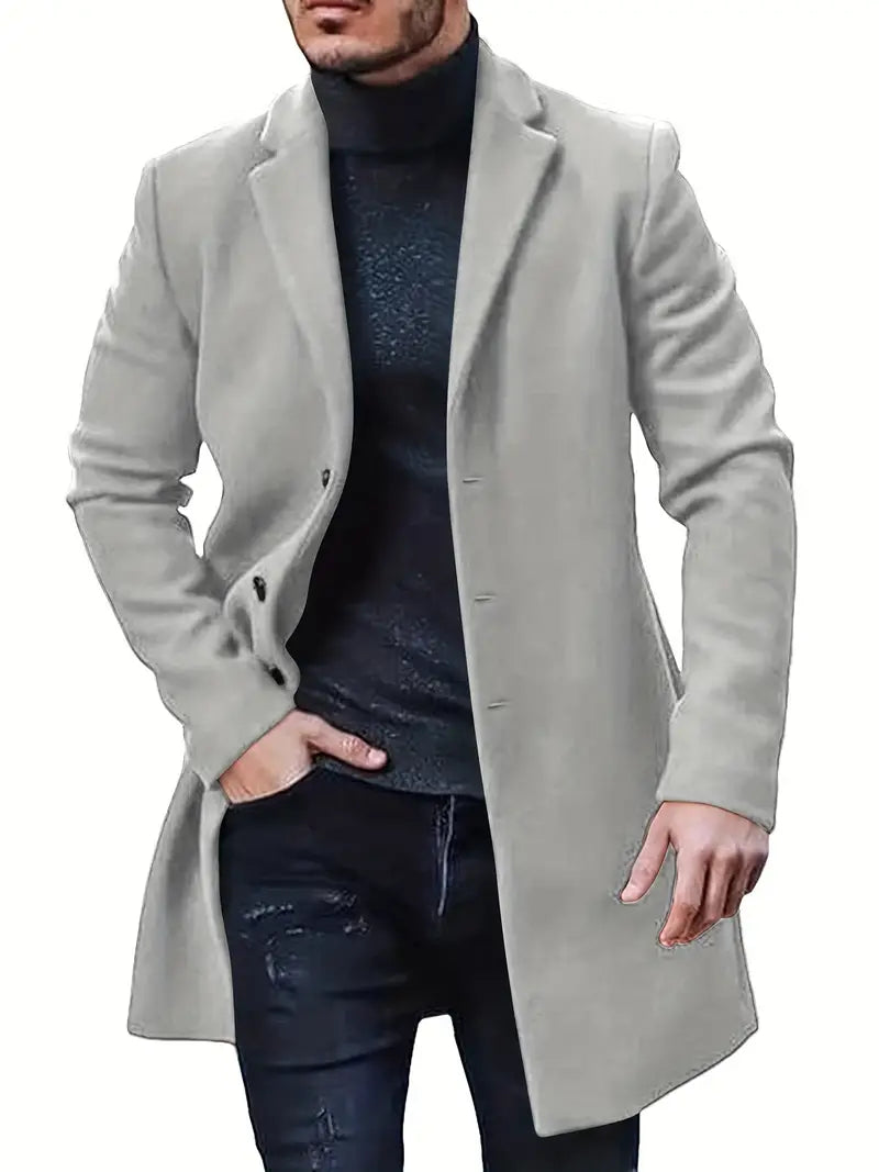 Marco | Herren Freizeitkragen Trenchcoat | Lang