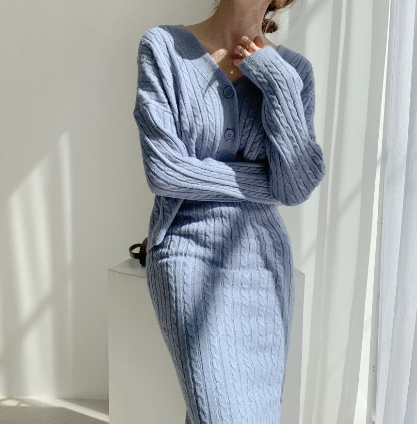 Stella | Elegantes set aus Rock und Pullover