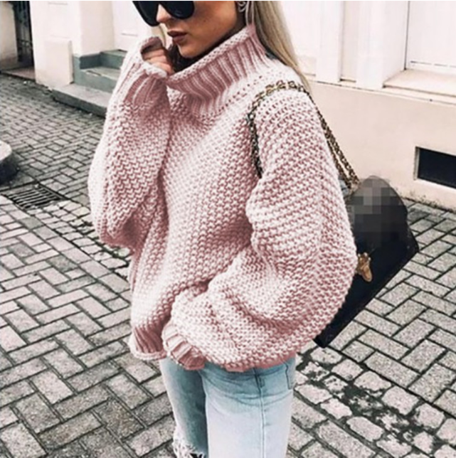 Rianna - Rollkragenpullover Oversized-Pullover