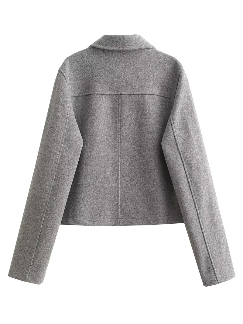 Seorina | Damen Elegante Knopf Daunen Jacke | Winter