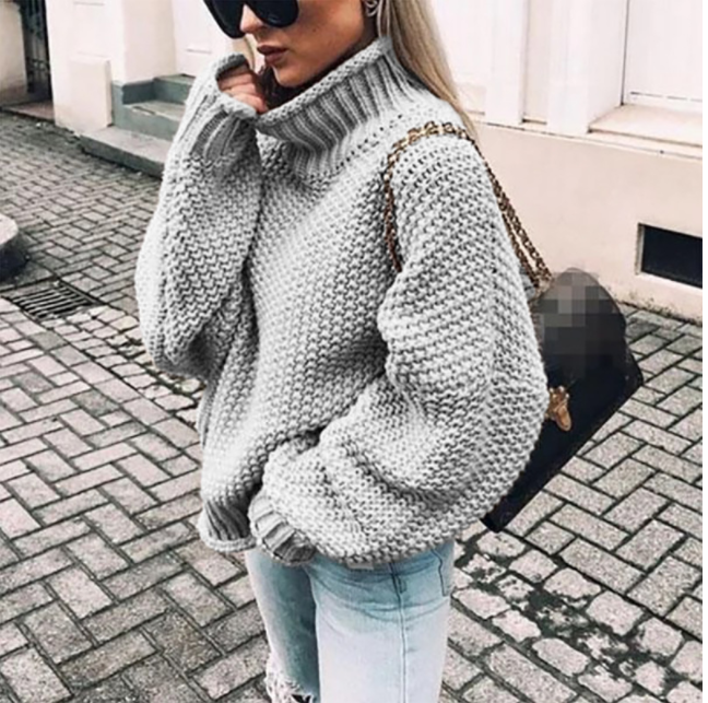 Rianna - Rollkragenpullover Oversized-Pullover