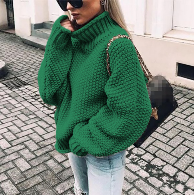 Rianna - Rollkragenpullover Oversized-Pullover