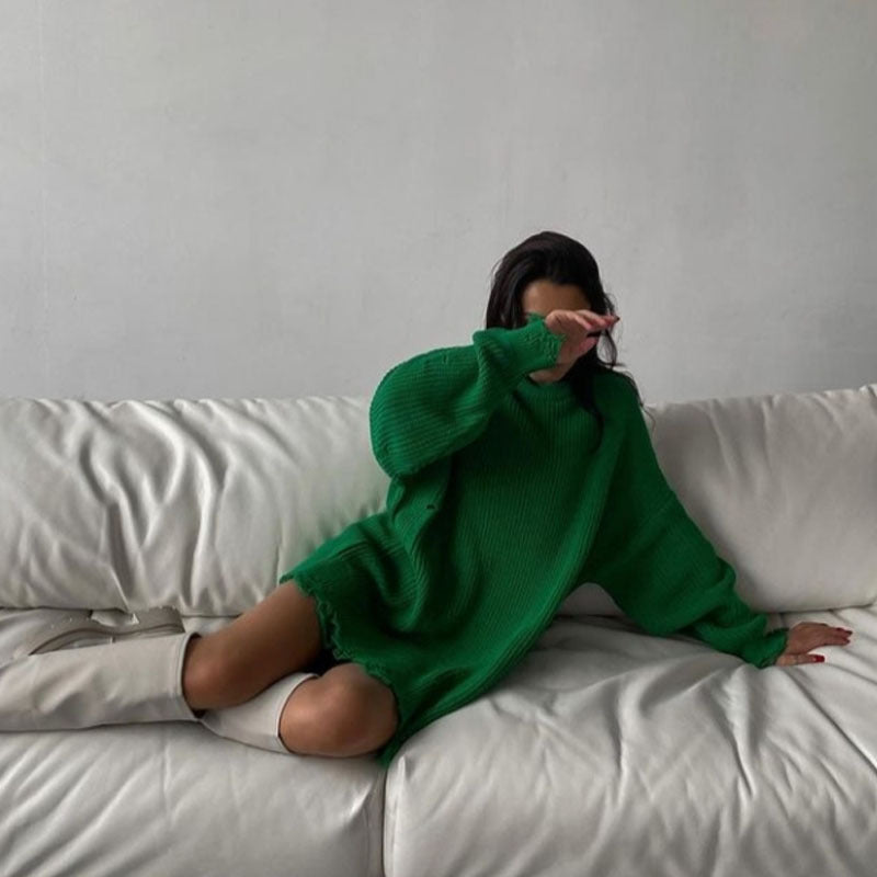 Shaina - Zerrissener Pullover in Übergröße