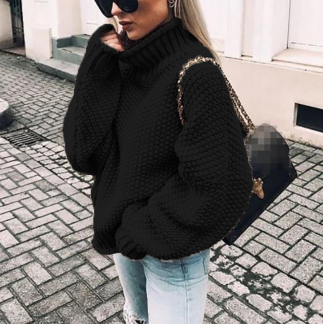 Rianna - Rollkragenpullover Oversized-Pullover