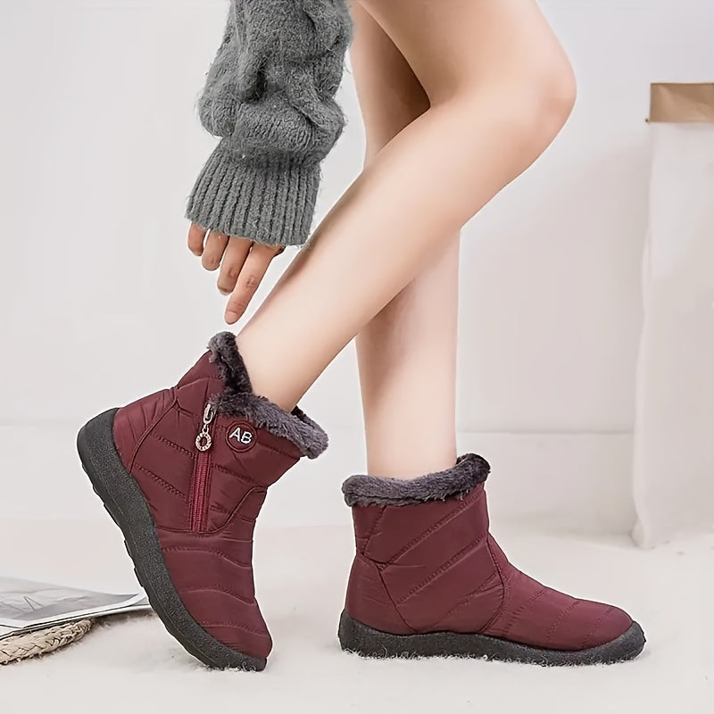 Thermofellgefütterte Schneestiefel für Damen