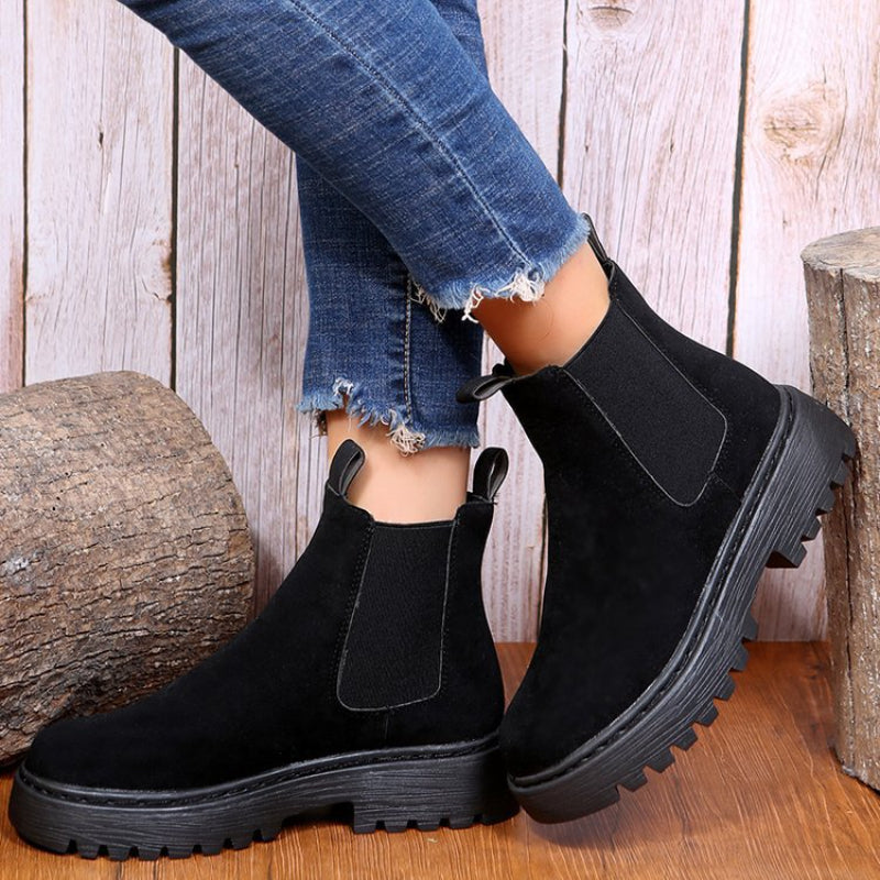 Solid Chunky Boots