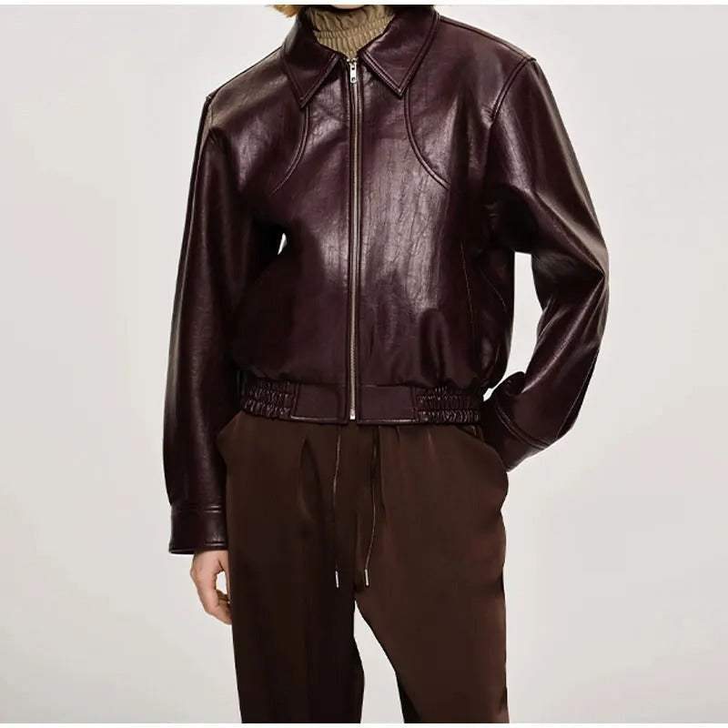 Anna - Klassiker Burgundy Jacket