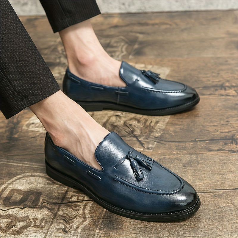 RetroSchritt – Vintage Kunstleder Loafer für Männer