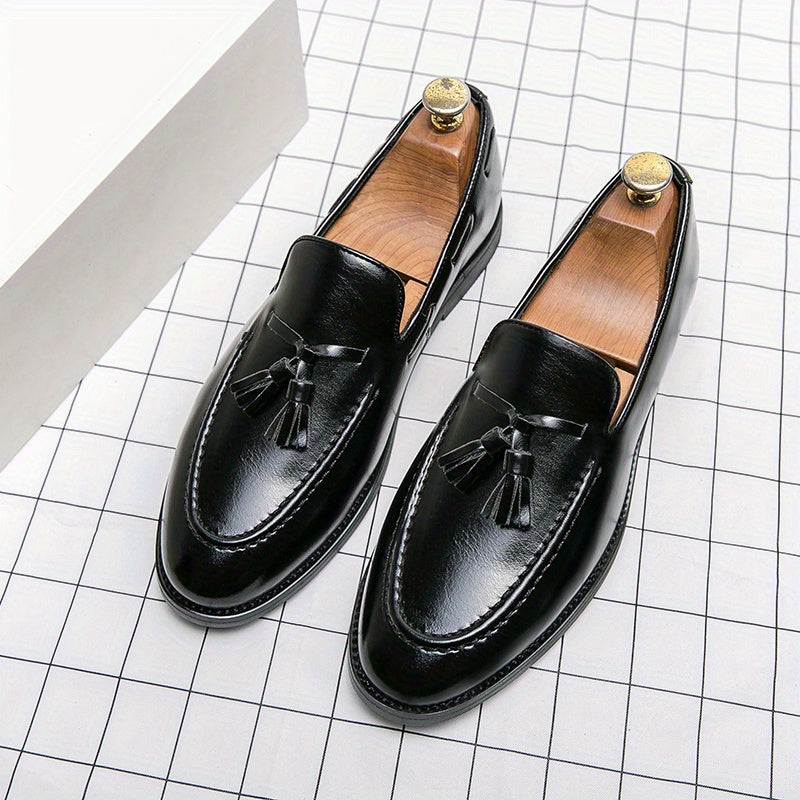 RetroSchritt – Vintage Kunstleder Loafer für Männer