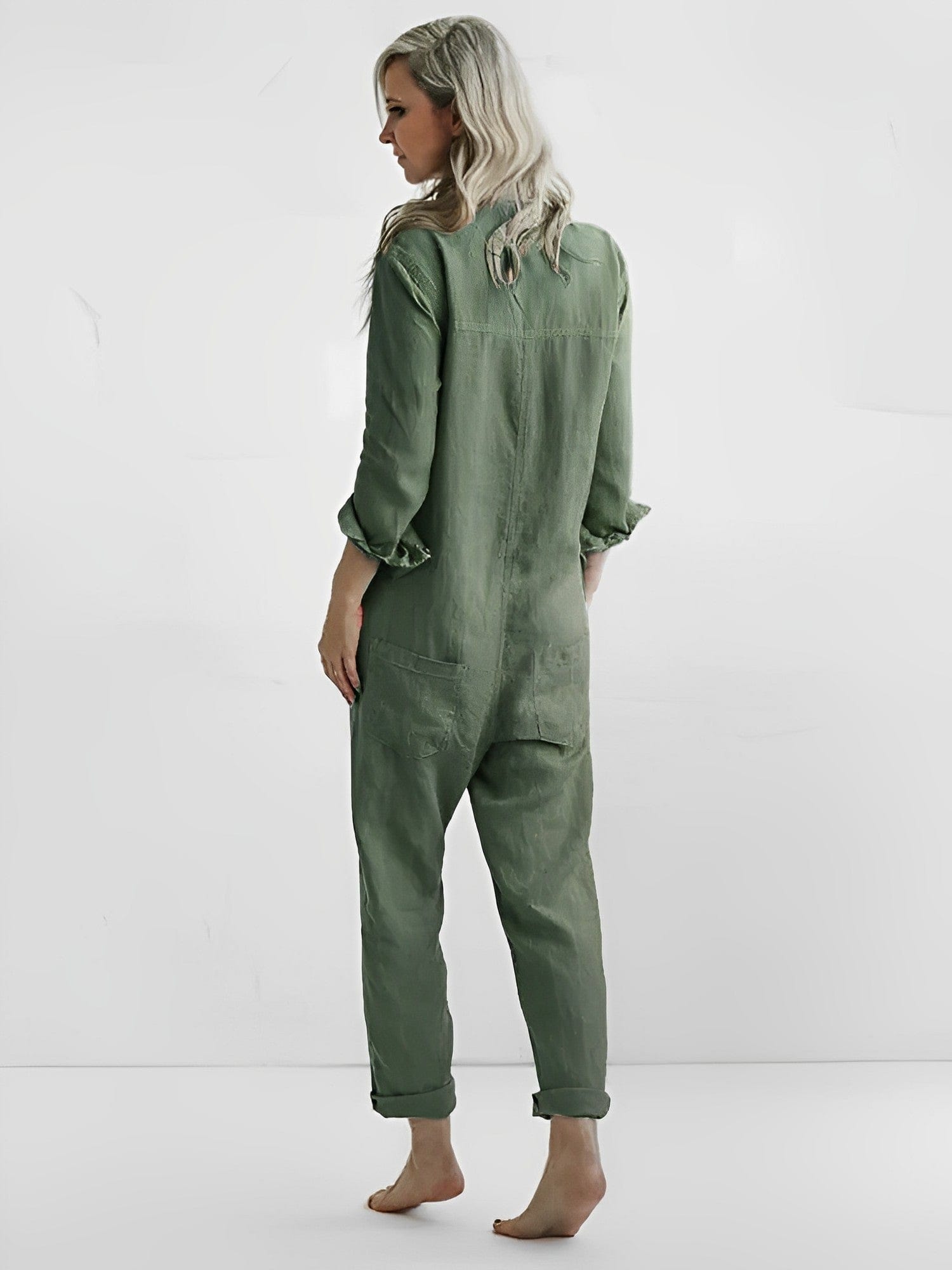 Elle&Vire® - Stylischer grüner Jumpsuit