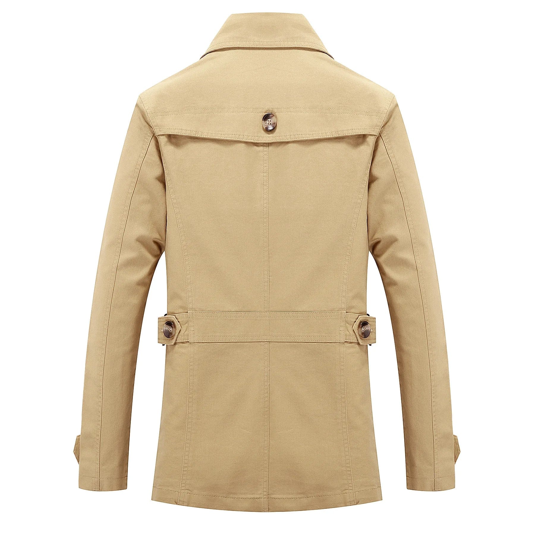 ERDMANN - Herren Modischer Langer Trenchcoat