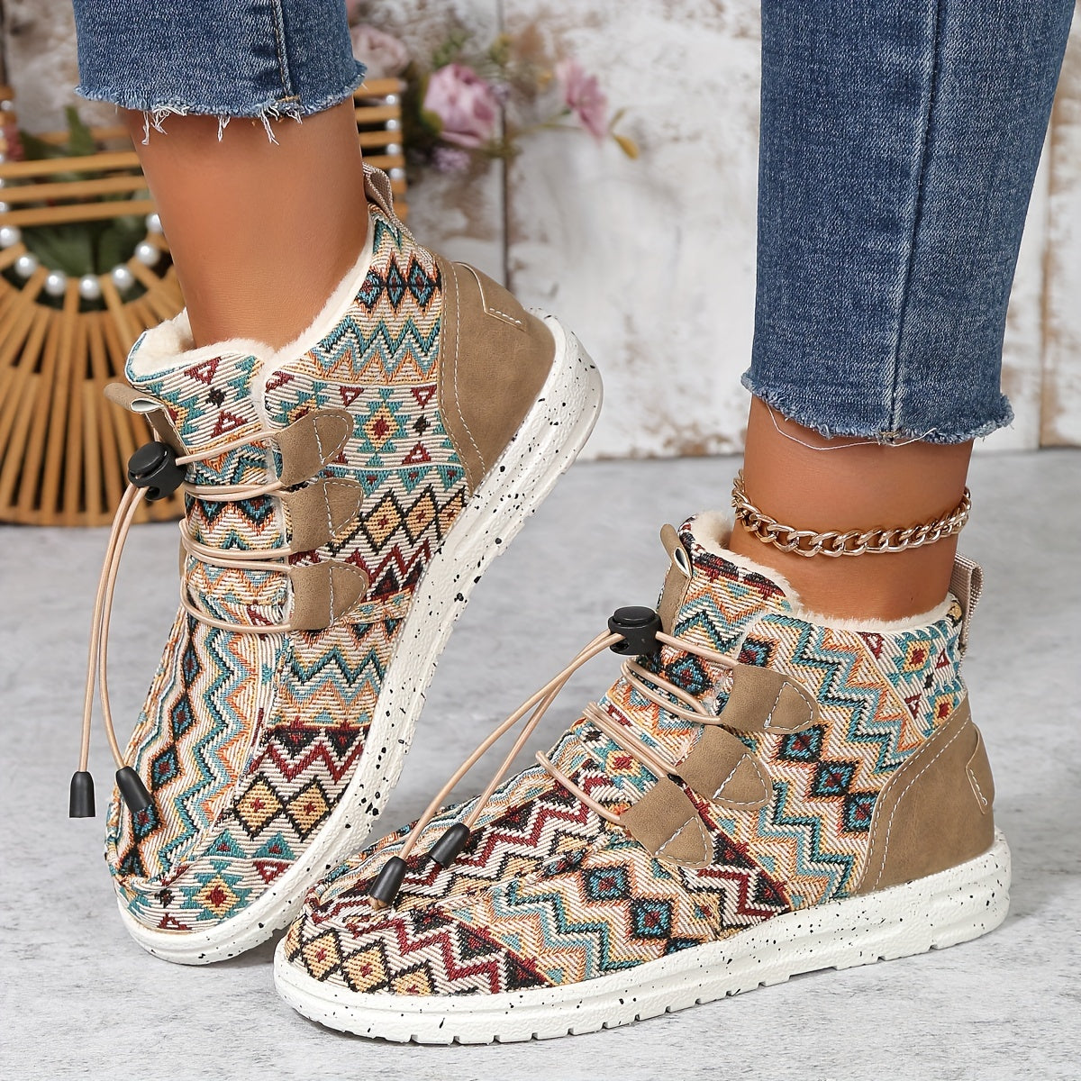 Geometrische Ankle Boots für Damen