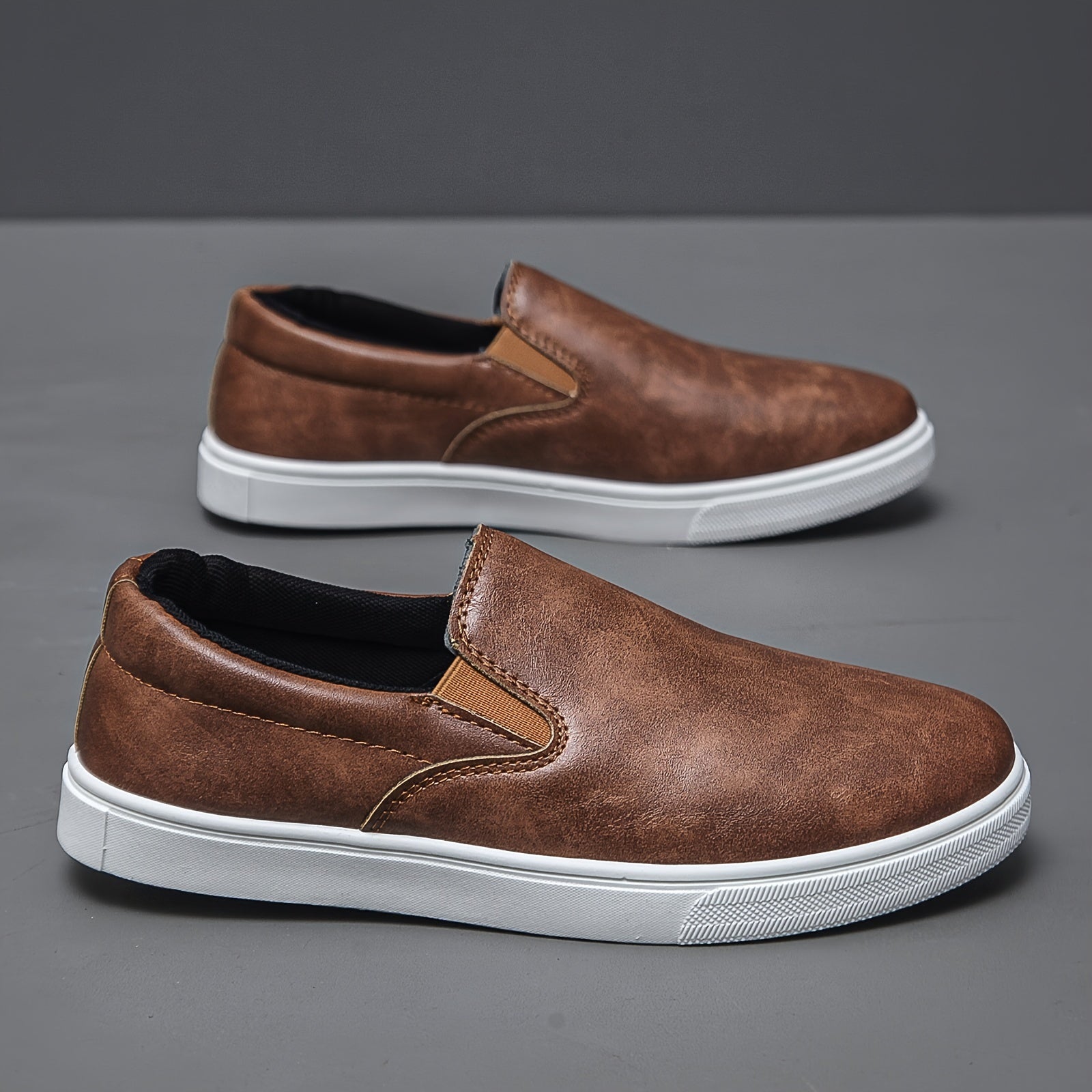 OutdoorFlex – Outdoor PU Leder Schlupfschuhe für Männer