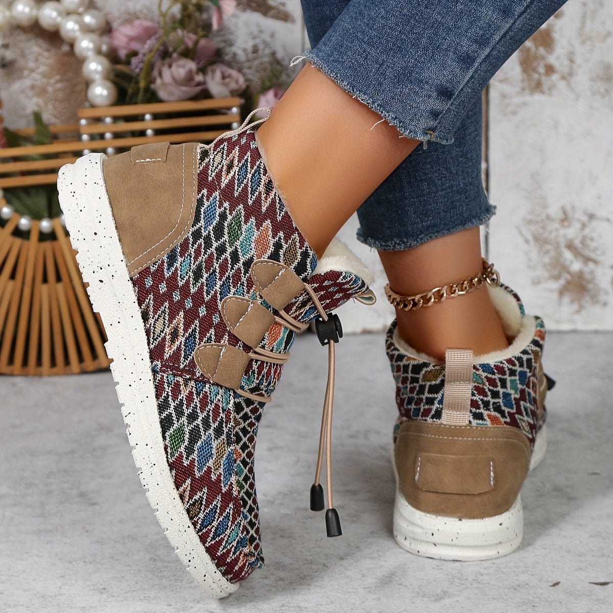 Geometrische Ankle Boots für Damen