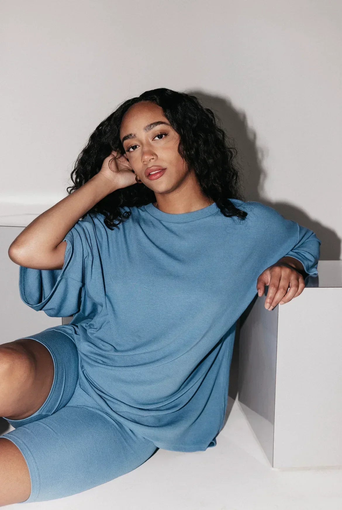 Ara - Damen Lounge Set mit Oversize T-Shirt und Biker Shorts