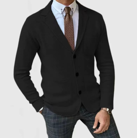 Stylischer Herrenblazer mit lässigen Knopftaschen | Ponwo