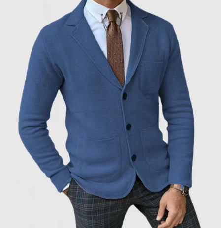 Stylischer Herrenblazer mit lässigen Knopftaschen | Ponwo