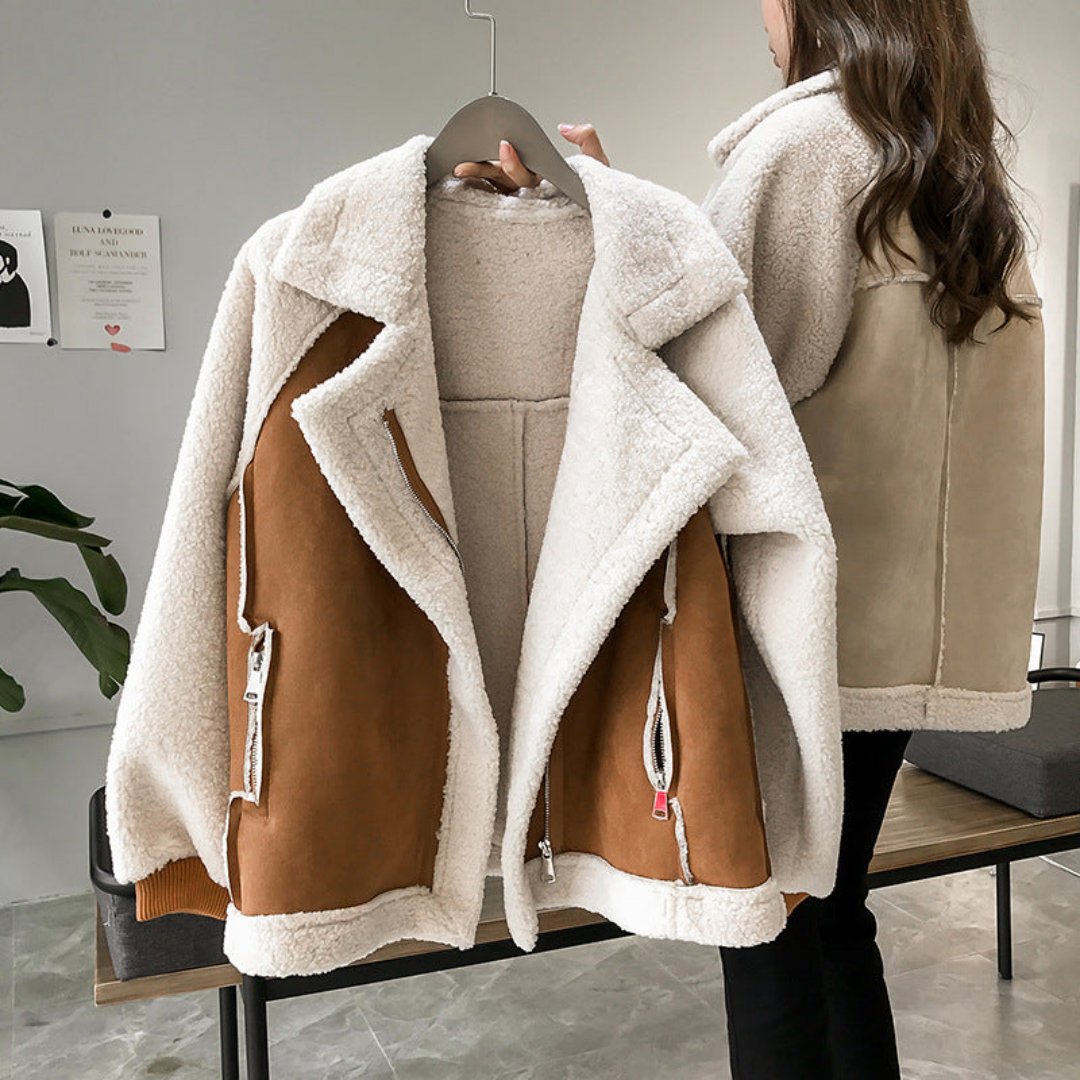 Vereney | Damen Lässige Winter Übergroß Mantel | Warme