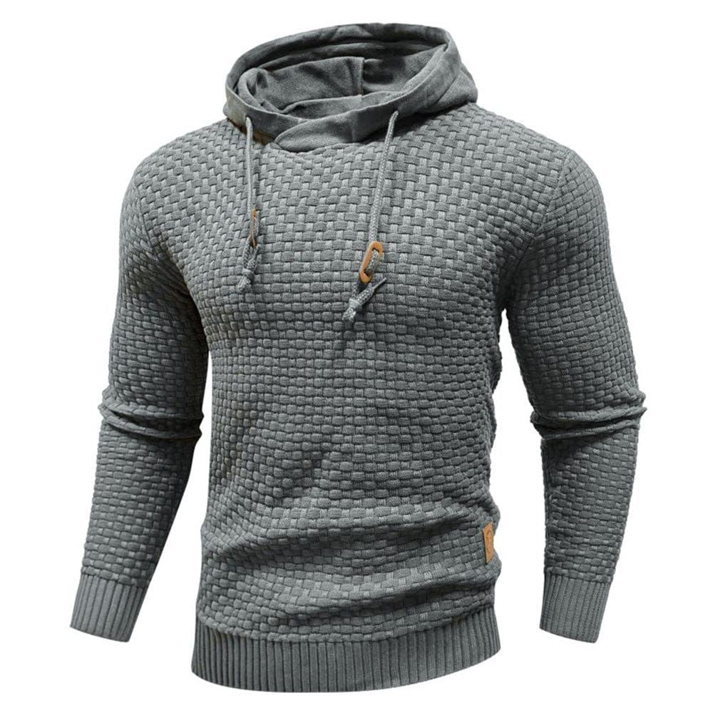 Schmal geschnittener Herren-Kapuzenpullover - Johann