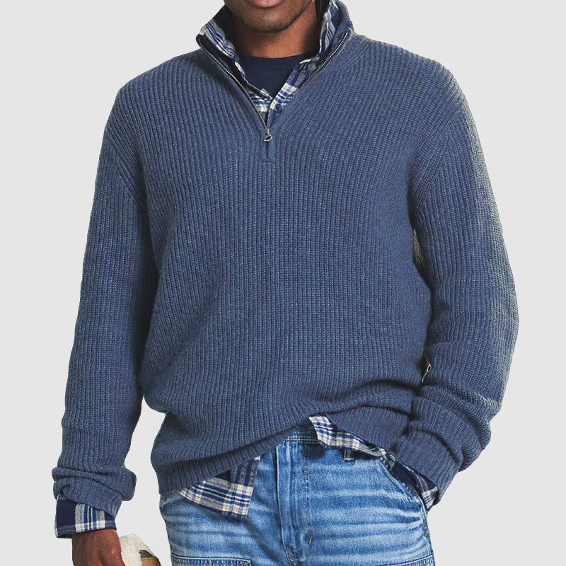 Felnan | Herren Lässiger Strick Pullover | Warme