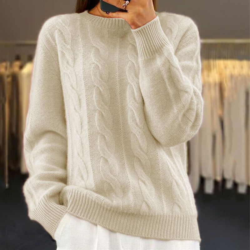 Violeta | Damen Winter Strick Pullover | Warme