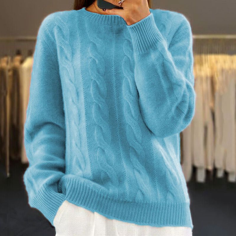 Violeta | Damen Winter Strick Pullover | Warme