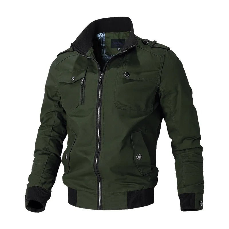 Rojon | Herren Lässige Bomber Jacke mit Reißverschluss | Warme