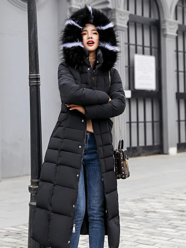 Stephanie | Damen Elegante Puffer Jacke | Lang