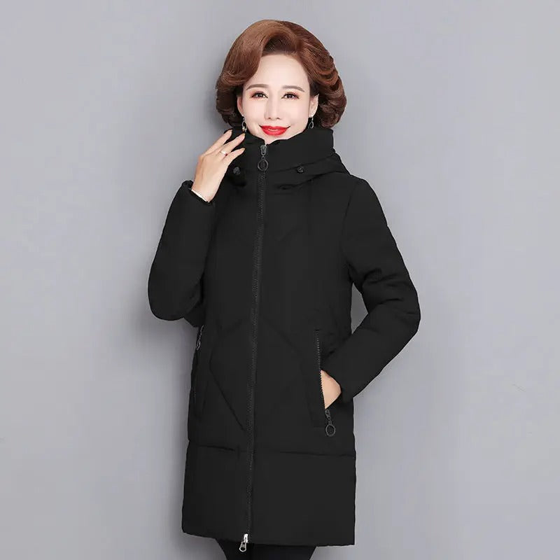 Ada | Damen Klassische Winter Lang Jacke | Warme