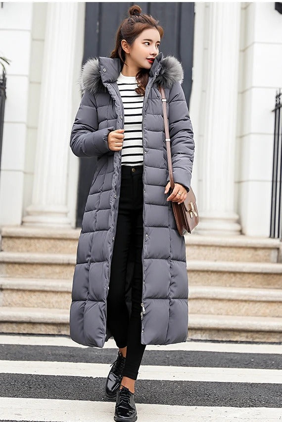 Stephanie | Damen Elegante Puffer Jacke | Lang