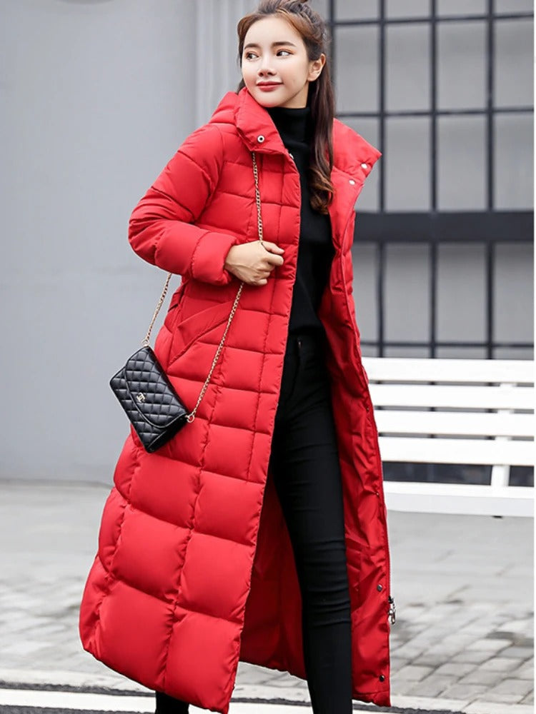 Stephanie | Damen Elegante Puffer Jacke | Lang