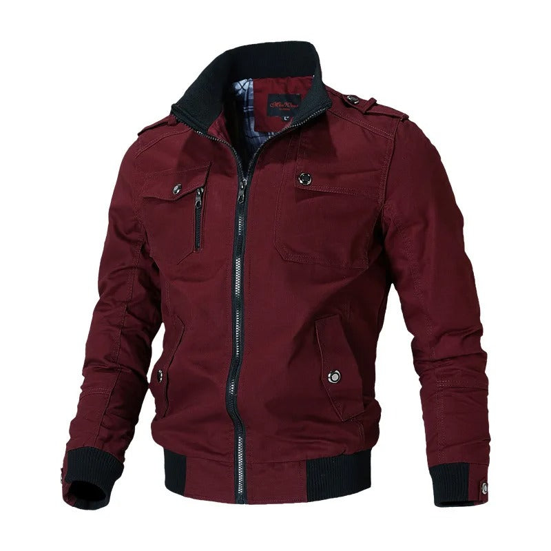 Rojon | Herren Lässige Bomber Jacke mit Reißverschluss | Warme